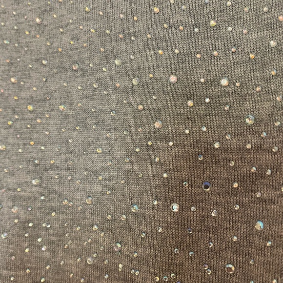 ESQUALO grey beaded sweater - Picture 6 of 7